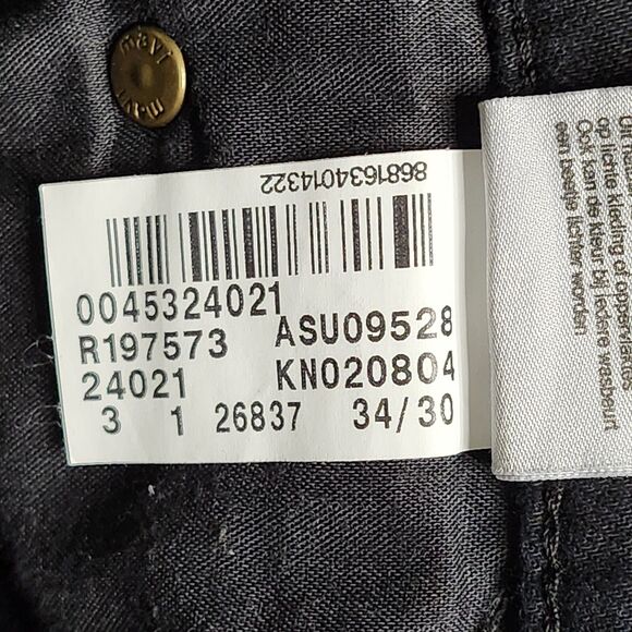 Mavi Zach Jeans Mens Size 34x30 Straight Leg Stretch Denim Black Measures 36x30‎ - Picture 13 of 13